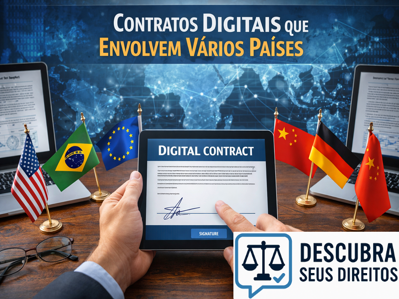 Contratos digitais que envolvem vários países: quais regras se aplicam?