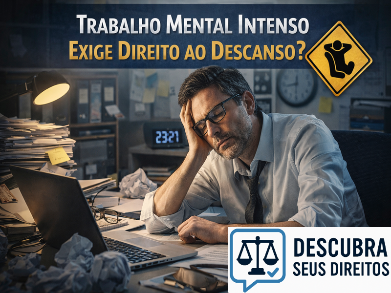 Trabalho mental intenso exige direito ao descanso?