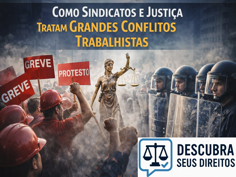 Como sindicatos e Justiça tratam grandes conflitos trabalhistas?