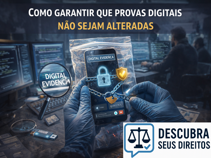 Como garantir que provas digitais não sejam alteradas?