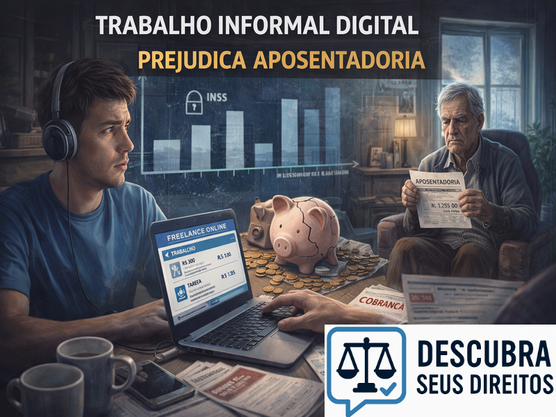 Trabalho informal digital prejudica a aposentadoria?