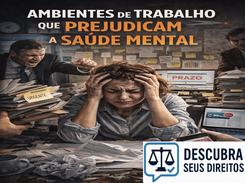 Ambientes de trabalho que prejudicam a saúde mental