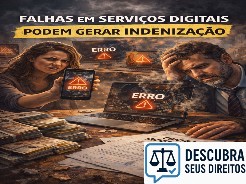 Falhas em serviços digitais podem gerar indenização