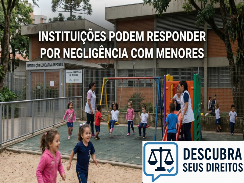 Instituições podem responder por negligência com menores