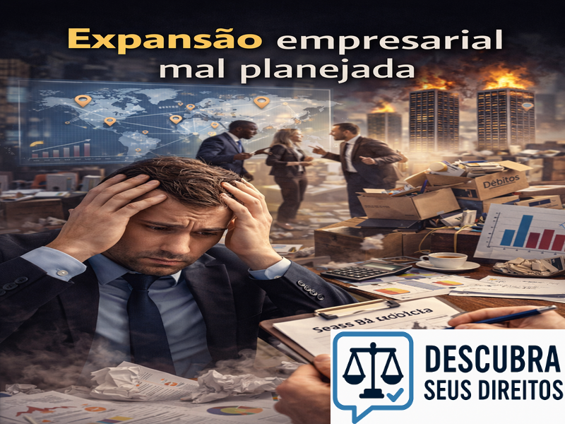 Expansão empresarial mal planejada e seus riscos jurídicos e financeiros