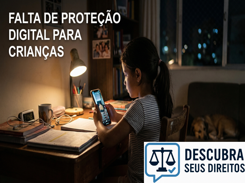 Falta de proteção digital para crianças e seus impactos jurídicos