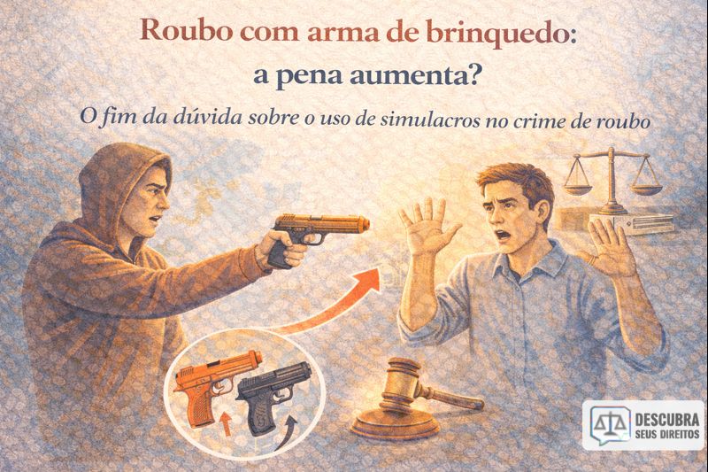 Roubo com arma de brinquedo: a pena aumenta?