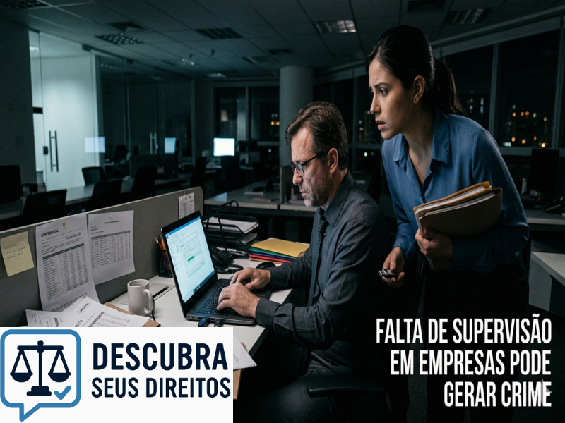 Falta de supervisão em empresas pode gerar crime e responsabilização dos gestores