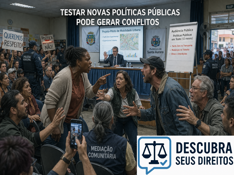 Testar novas políticas públicas pode gerar conflitos e desafios jurídicos