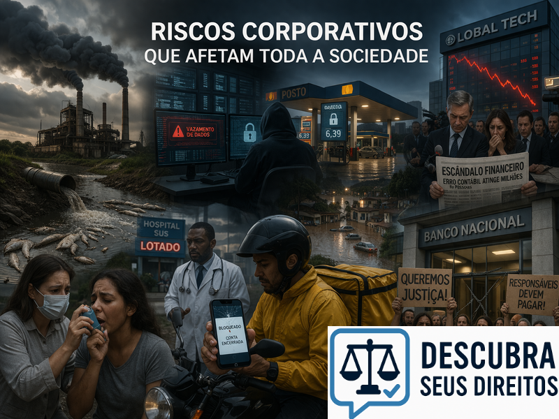 Riscos corporativos que afetam toda a sociedade e a responsabilidade empresarial ampliada