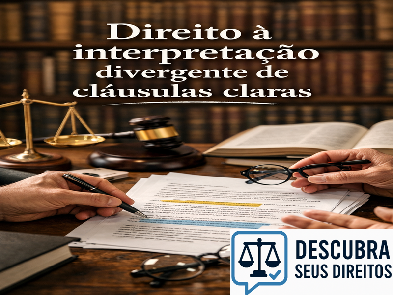 Direito à interpretação divergente de cláusulas claras