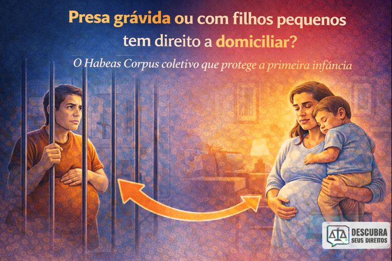 Presa grávida ou com filhos pequenos tem direito a domiciliar?