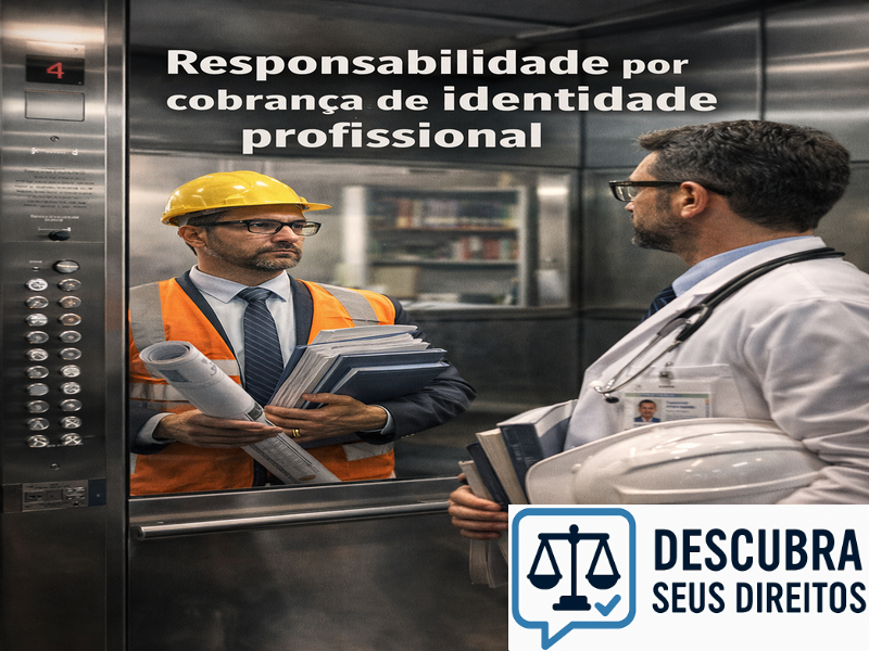 Responsabilidade por cobrança de identidade profissional