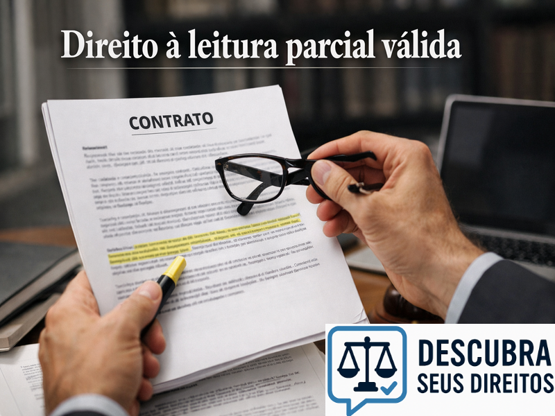 Direito à leitura parcial válida