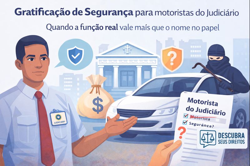 Gratificação de Segurança para motoristas do Judiciário