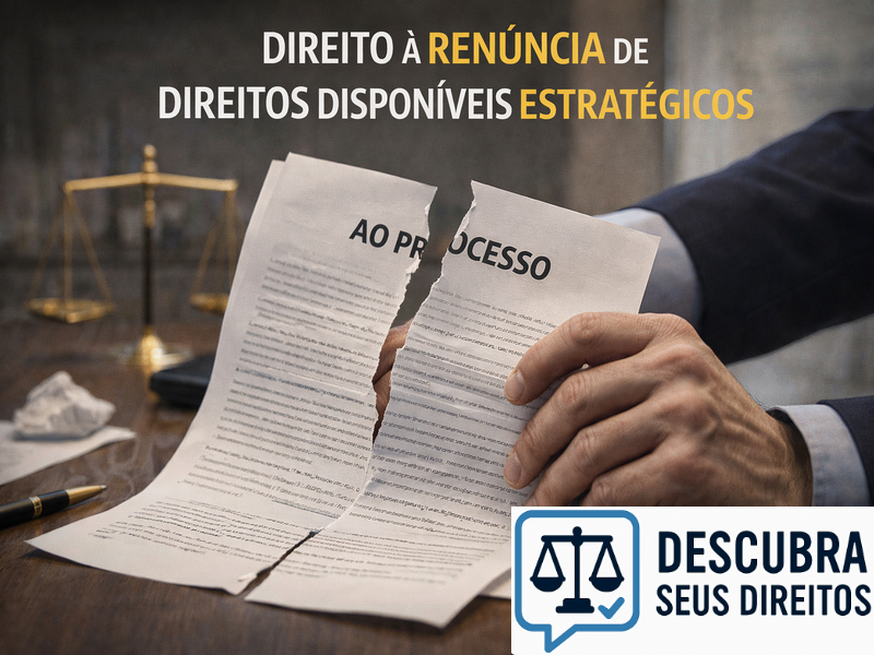 Direito à renúncia de direitos disponíveis estratégicos