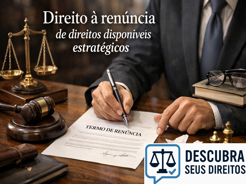 Direito à renúncia de direitos disponíveis estratégicos