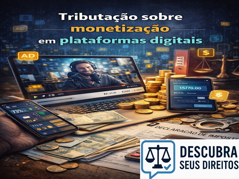Tributação sobre monetização em plataformas digitais