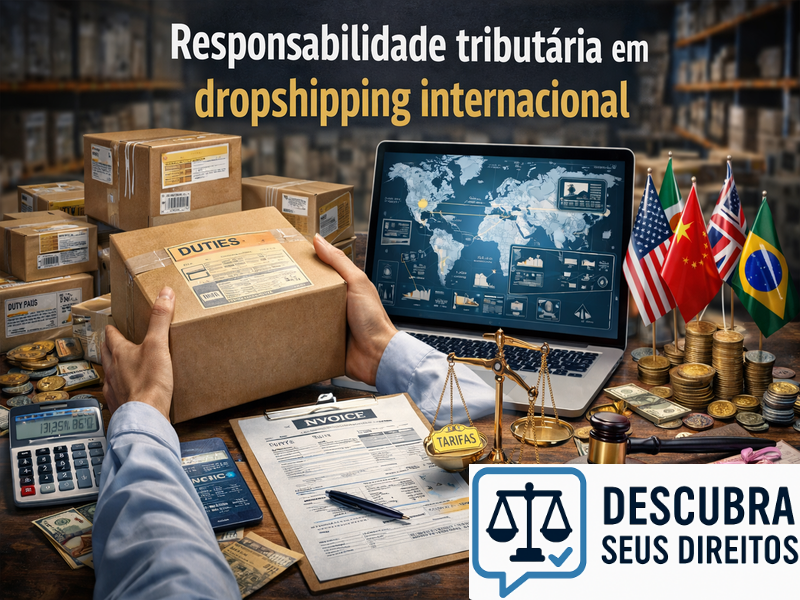 Responsabilidade tributária em dropshipping internacional