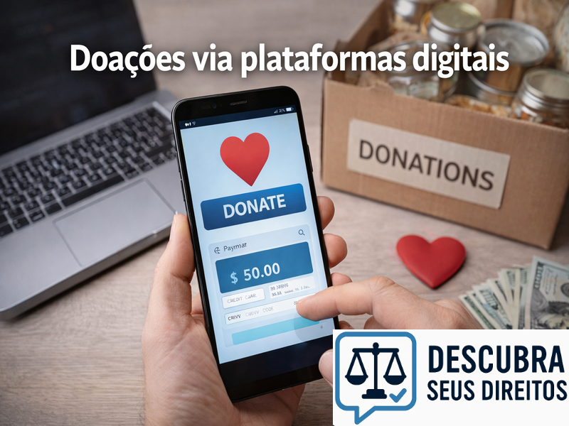 Doações via plataformas digitais
