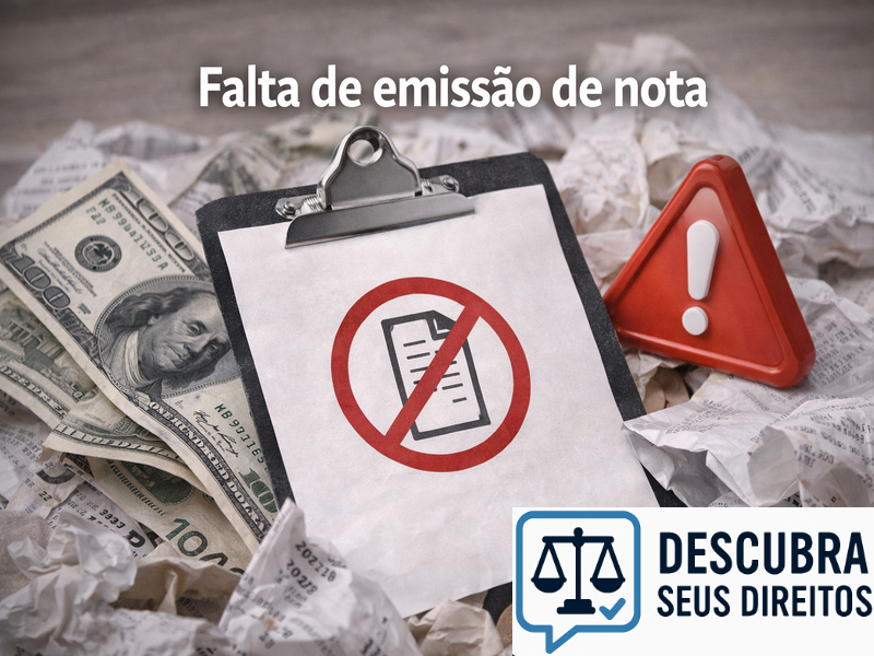 Falta de emissão de nota fiscal