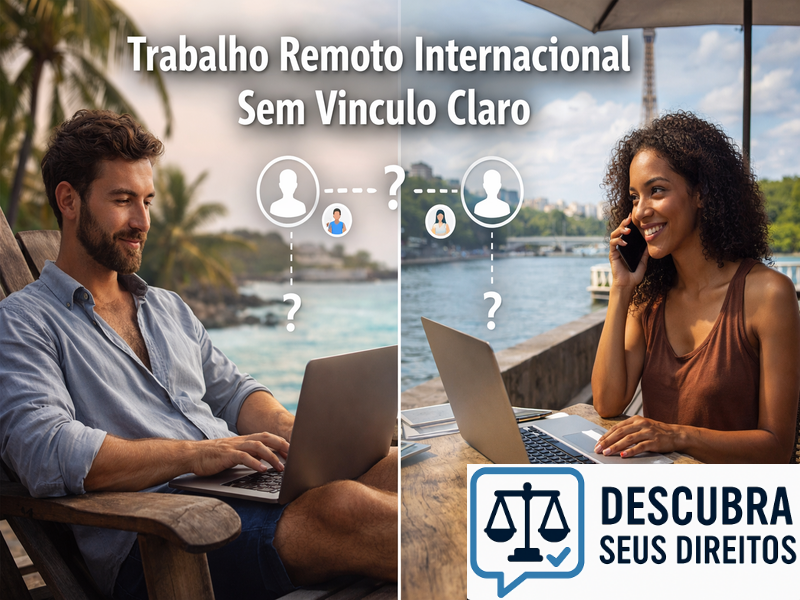 Trabalho remoto internacional sem vínculo claro