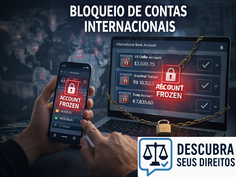 Bloqueio de contas internacionais