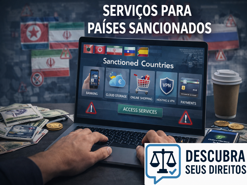 Serviços para países sancionados