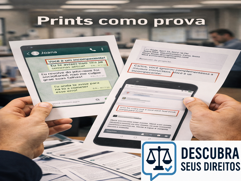 Prints como prova