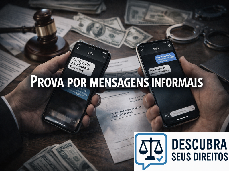 Prova por mensagens informais