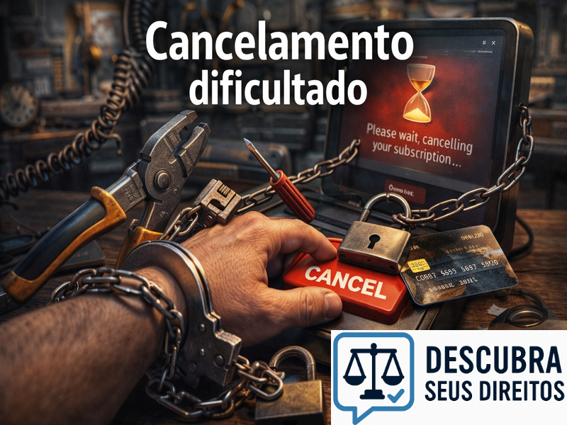 Cancelamento dificultado em contratos digitais