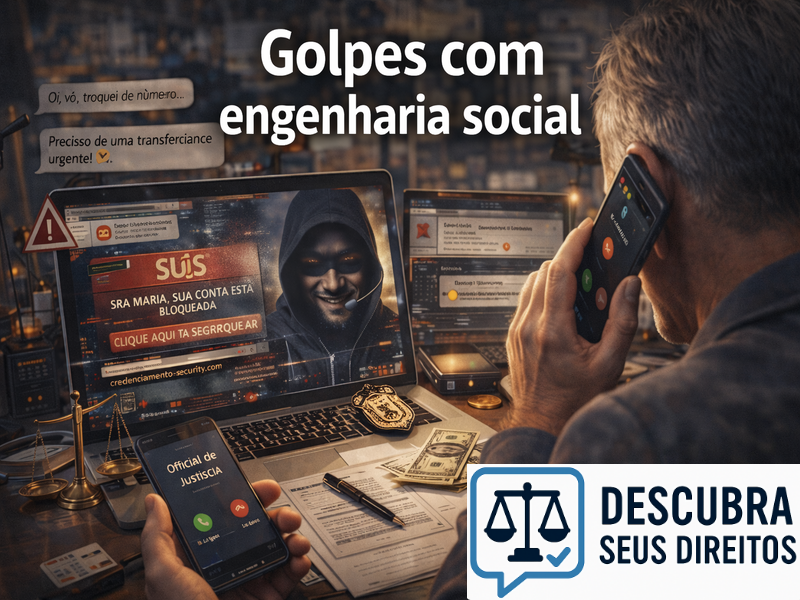 Golpes com engenharia social no consumo digital