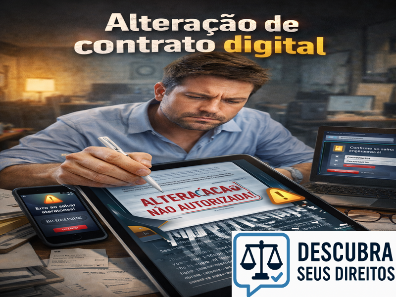 Alteração de contrato digital no consumo