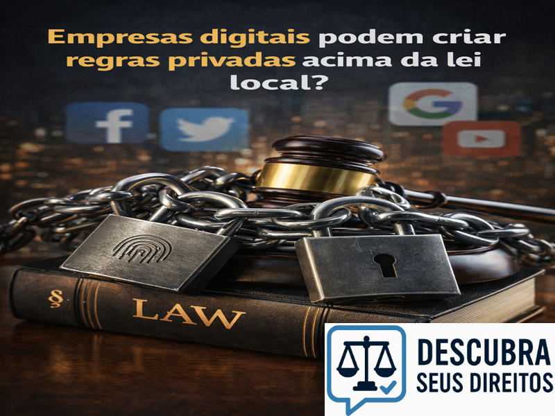Empresas digitais podem criar regras privadas acima da lei local?