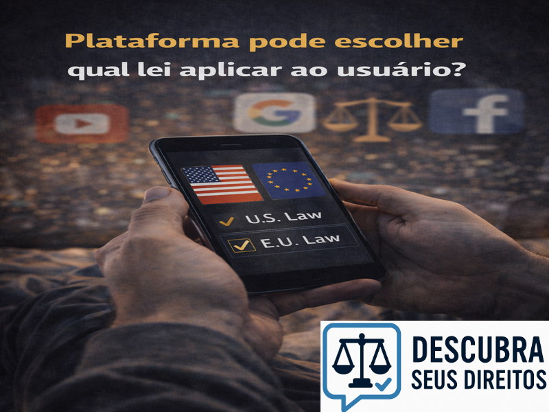 Plataforma pode escolher qual lei aplicar ao usuário?