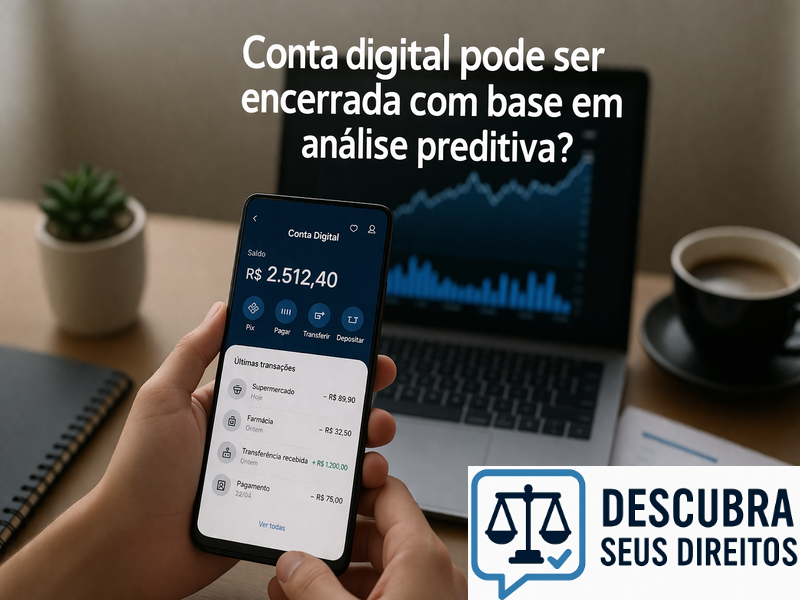 Conta digital pode ser encerrada com base em análise preditiva?
