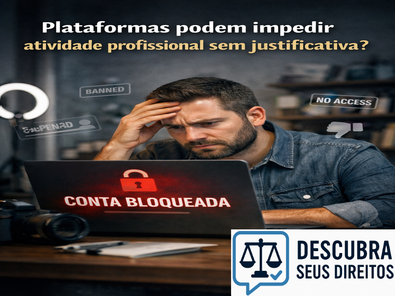 Plataformas podem impedir atividade profissional sem justificativa?