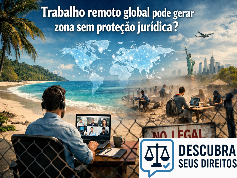 Trabalho remoto global pode gerar zona sem proteção jurídica?