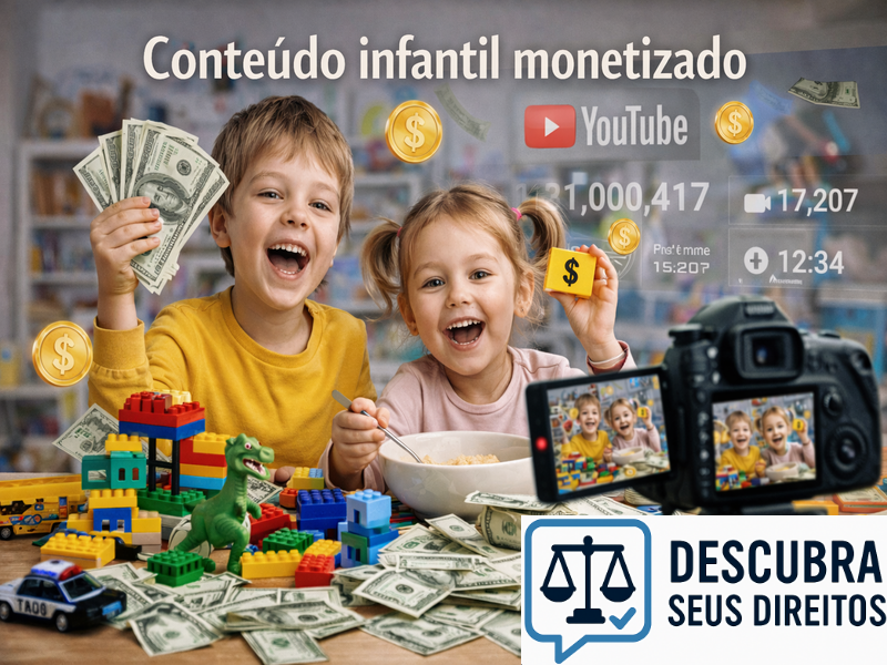 Conteúdo infantil monetizado
