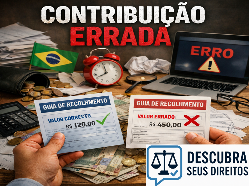 Contribuição errada ao INSS