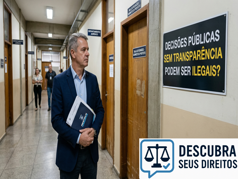 Decisões públicas sem transparência podem ser ilegais?