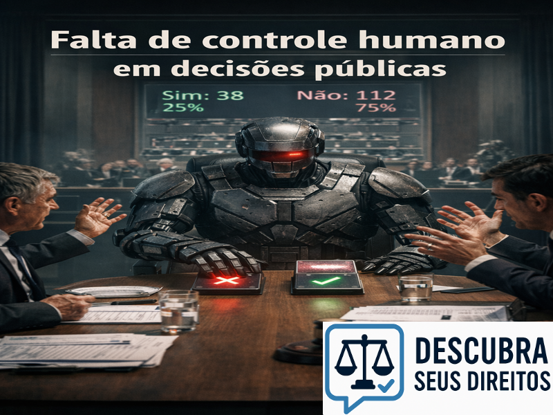 Falta de controle humano em decisões públicas
