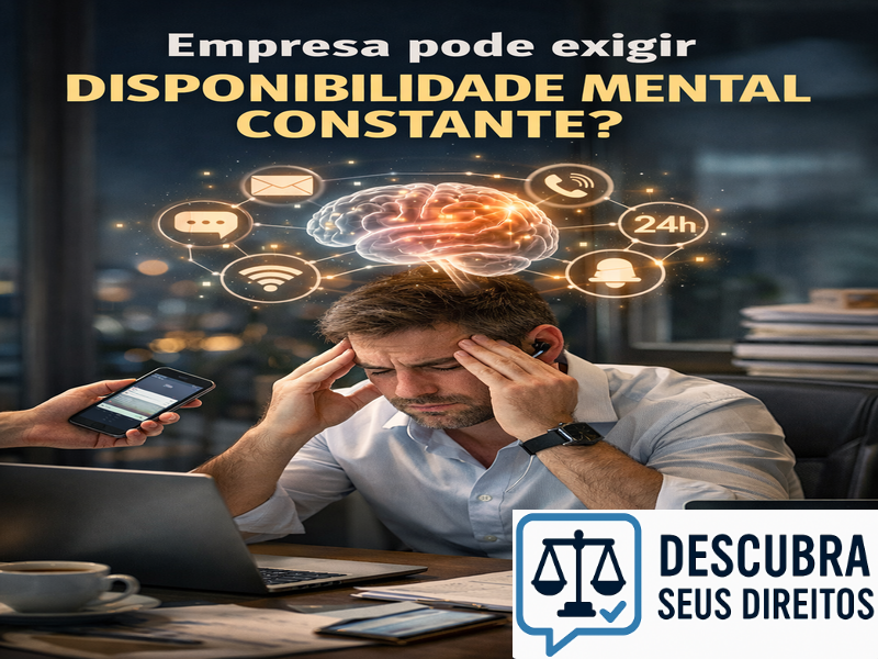 Empresa pode exigir disponibilidade mental constante?
