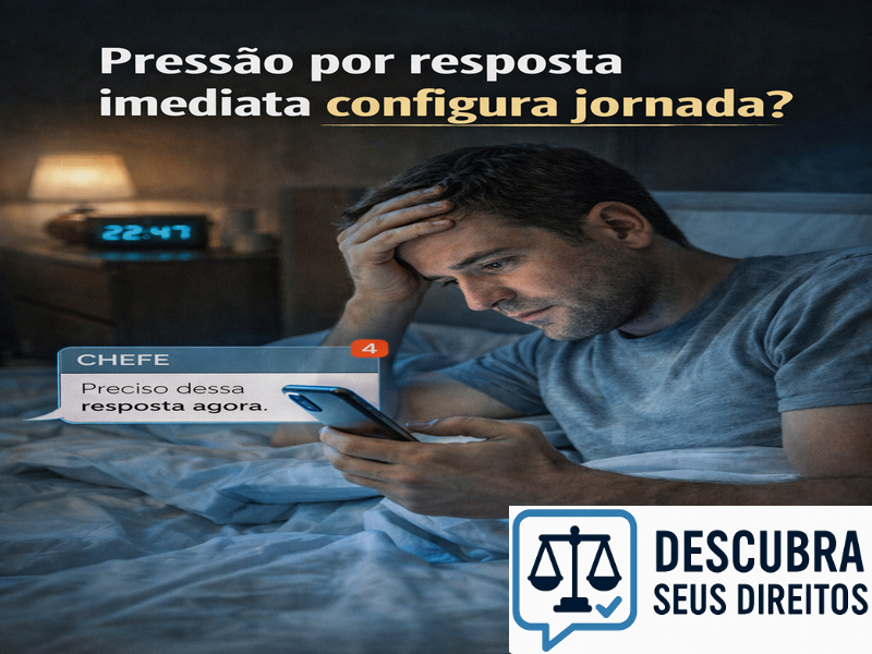 Pressão por resposta imediata configura jornada?