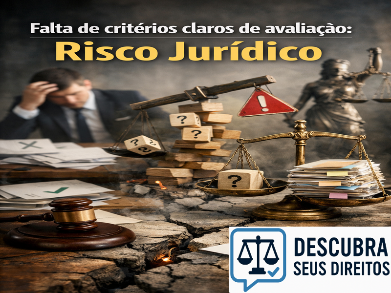 Falta de critérios claros de avaliação: risco jurídico