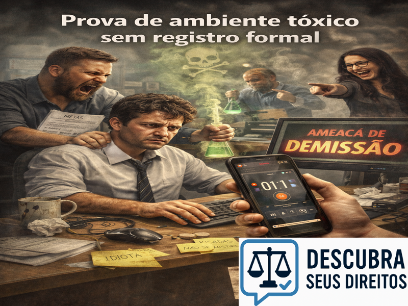 Prova de ambiente tóxico sem registro formal: é possível?