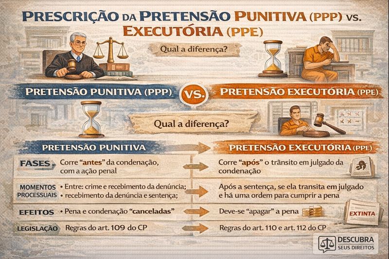 Prescrição da pretensão punitiva e prescrição da pretensão executória