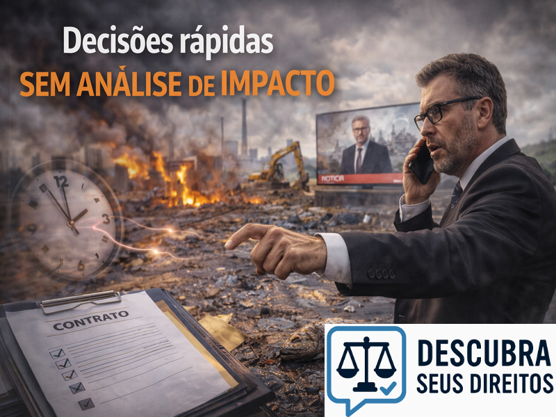 Decisões rápidas sem análise de impacto podem gerar responsabilidade?