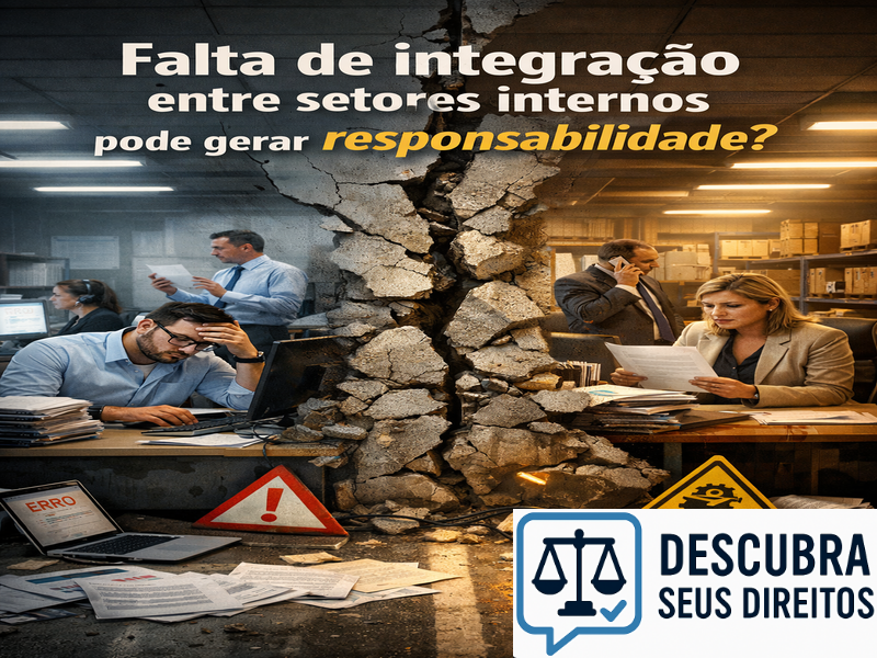 Falta de integração entre setores internos pode gerar responsabilidade?