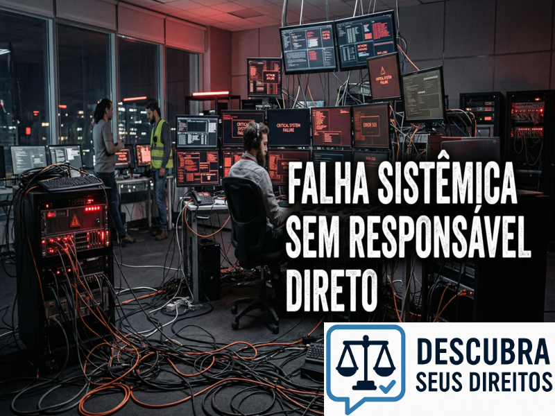 Falha sistêmica sem responsável direto pode gerar responsabilidade?
